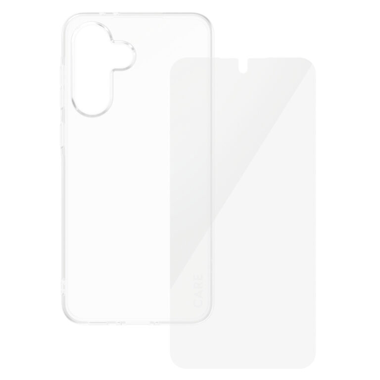 CARE by PanzerGlass Fashion Backcover XR + Ultra-Wide Fit Screenprotector incl. applicator Samsung Galaxy A56 - Transparant - Afbeelding 3
