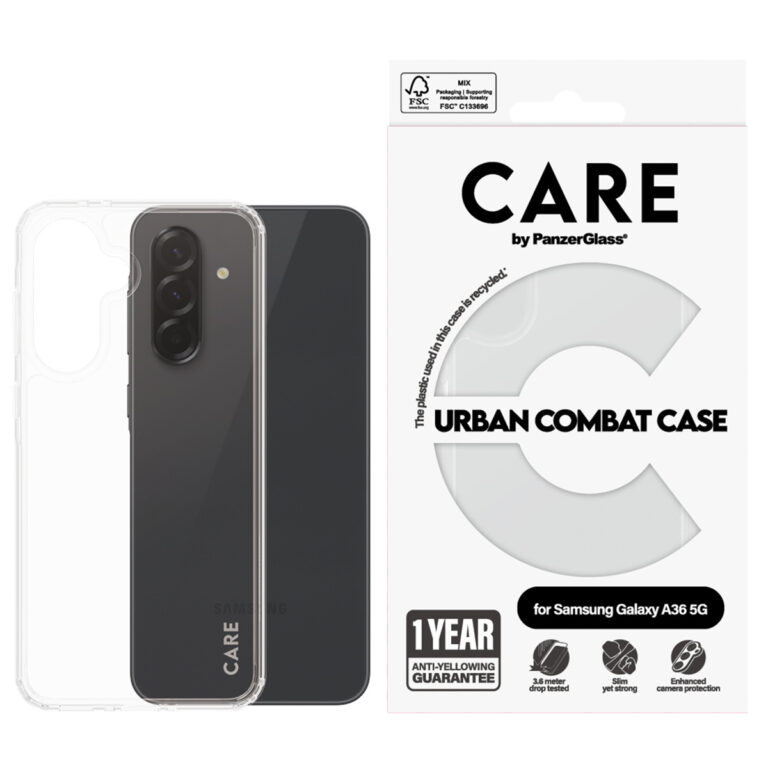 CARE by PanzerGlass Urban Combat Case Samsung Galaxy A36 - Transparant - Afbeelding 5