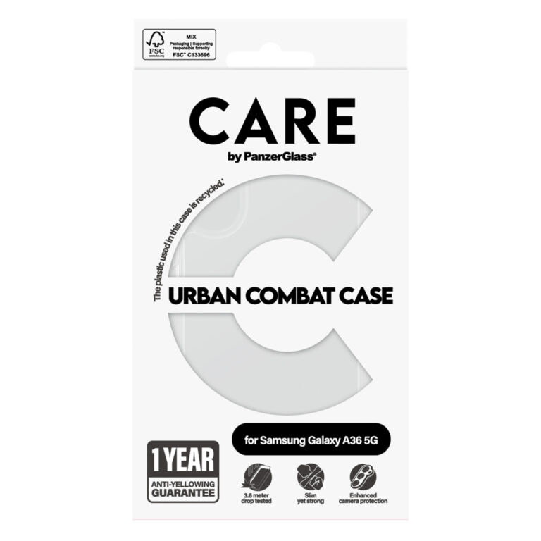CARE by PanzerGlass Urban Combat Case Samsung Galaxy A36 - Transparant - Afbeelding 2