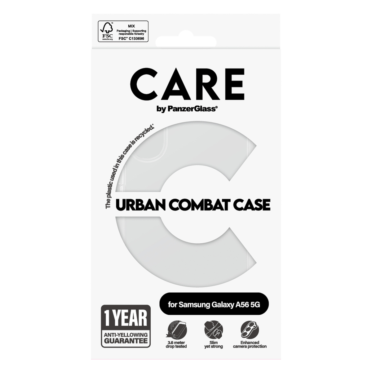 CARE by PanzerGlass Urban Combat Case Samsung Galaxy A56 - Transparant - Afbeelding 5