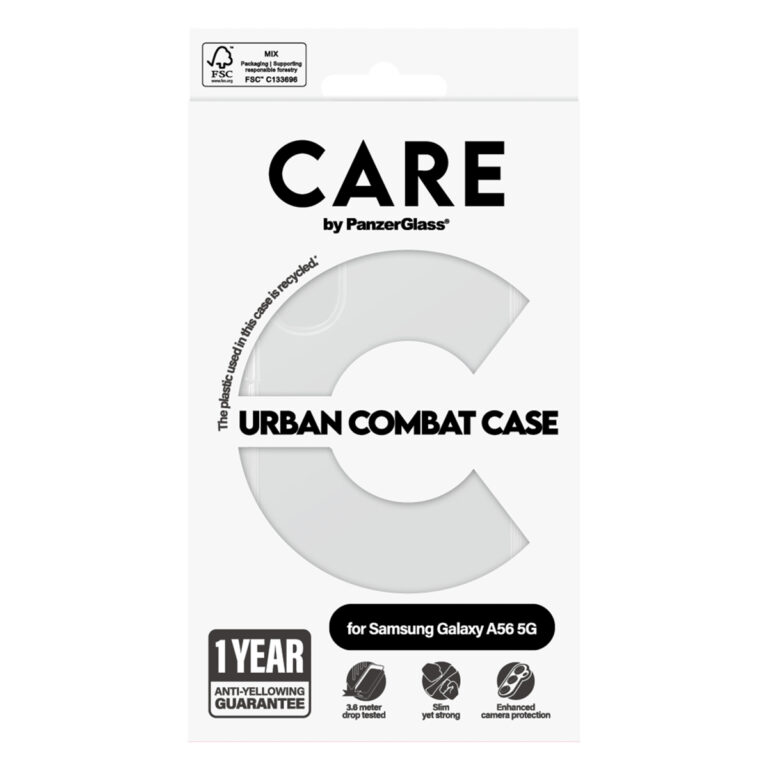 CARE by PanzerGlass Urban Combat Case Samsung Galaxy A56 - Transparant - Afbeelding 2