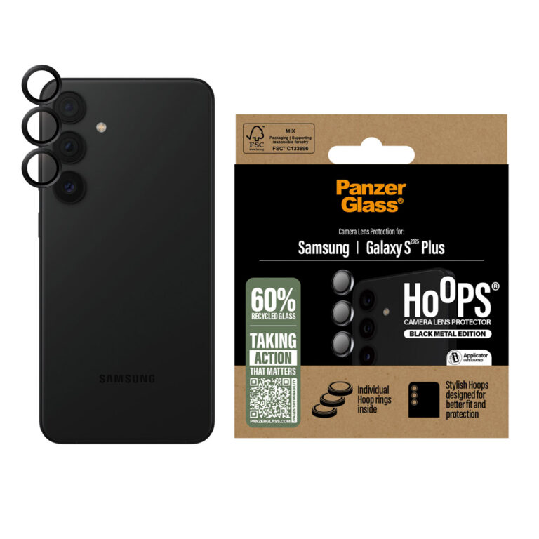 PanzerGlass Camera Protector Hoops Samsung Galaxy S25 Plus - Zwart - Afbeelding 2