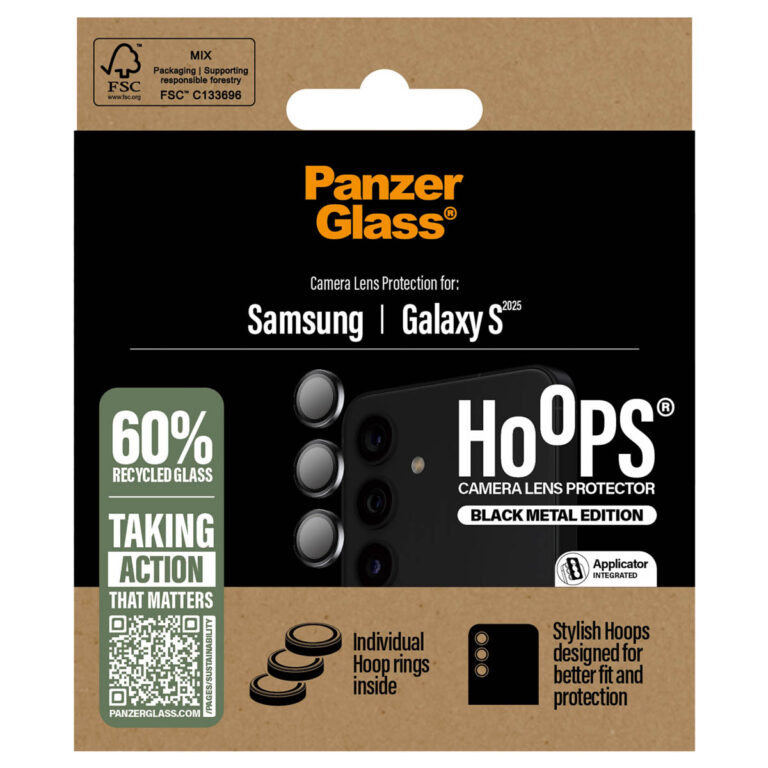 PanzerGlass Camera Protector Hoops Samsung Galaxy S25 - Zwart - Afbeelding 3