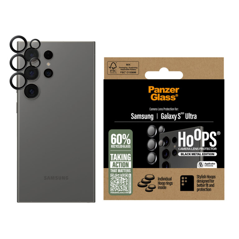 PanzerGlass Camera Protector Hoops Samsung Galaxy S25 Ultra - Zwart - Afbeelding 2