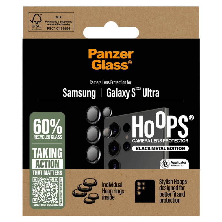 PanzerGlass Camera Protector Hoops Samsung Galaxy S25 Ultra - Zwart - Afbeelding 3