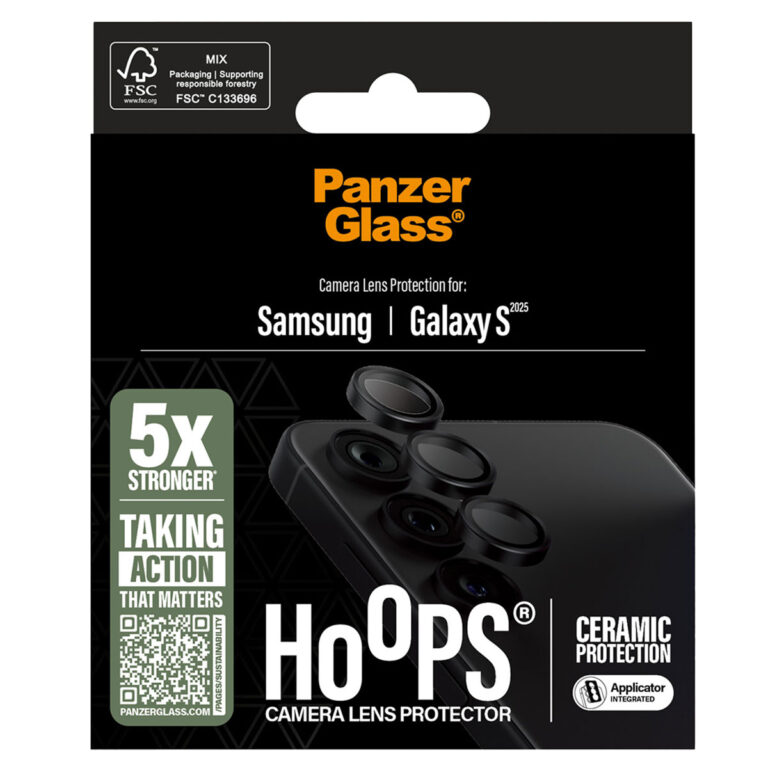 PanzerGlass Hoops Ceramic Lens Protector Samsung Galaxy S25 - Afbeelding 3