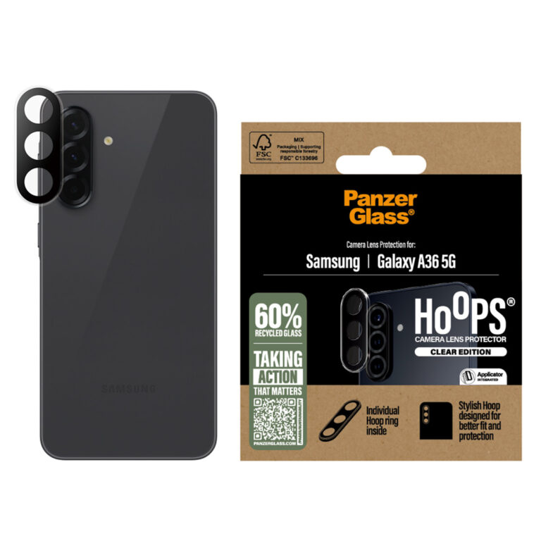 PanzerGlass Camera Protector Hoops voor de Samsung Galaxy A35 - Transparant - Afbeelding 4