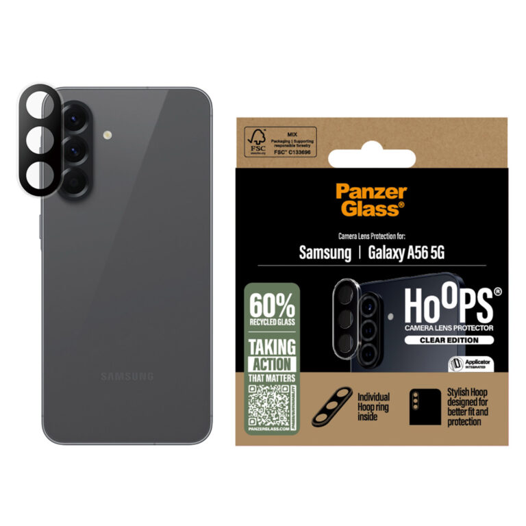 PanzerGlass Camera Protector Hoops Samsung Galaxy A56 - Transparant - Afbeelding 4