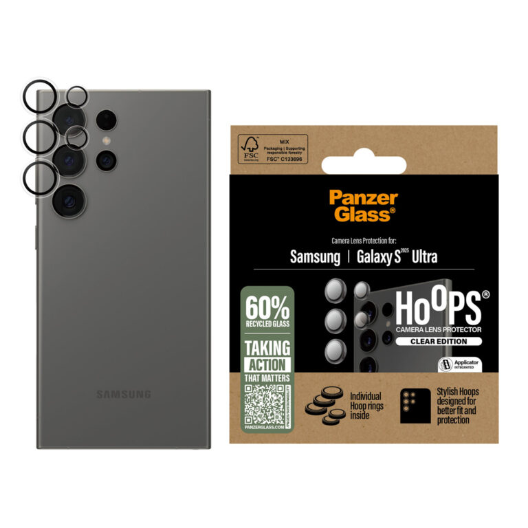 PanzerGlass Camera Protector Hoops Samsung Galaxy S25 Ultra - Transparant - Afbeelding 2