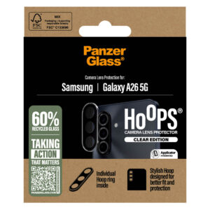 PanzerGlass Camera Protector Hoops voor de Samsung Galaxy A26 - Transparant