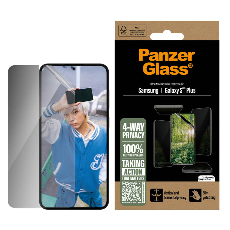 PanzerGlass Matrix Recycled 4-way Privacy Screen Protector Samsung Galaxy S25 Plus - Afbeelding 2
