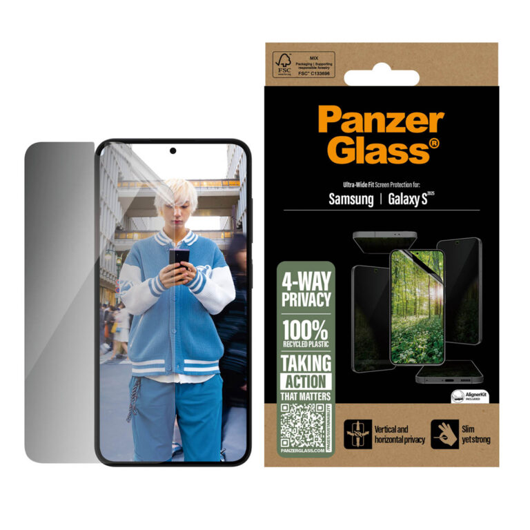 PanzerGlass Matrix Recycled 4-way Privacy Screen Protector Samsung Galaxy S25 - Afbeelding 2