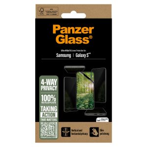 PanzerGlass Matrix Recycled 4-way Privacy Screenprotector Samsung Galaxy S25