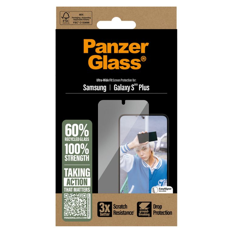 PanzerGlass Ultra-Wide Fit Anti-Bacterial Screenprotector Samsung Galaxy S25 Plus - Afbeelding 3