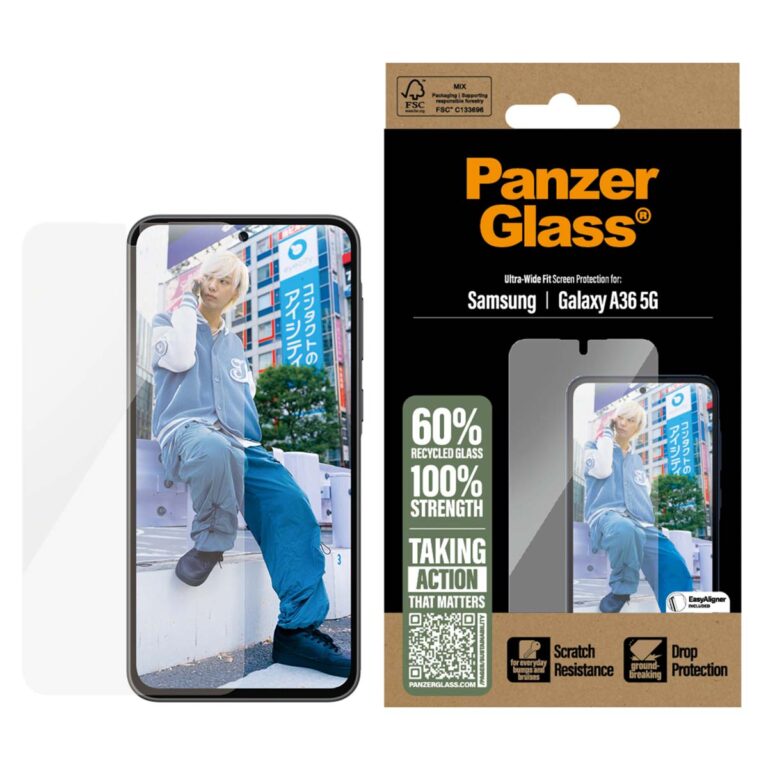 PanzerGlass Ultra-Wide Fit Screenprotector incl. applicator Samsung Galaxy A36 - Afbeelding 4