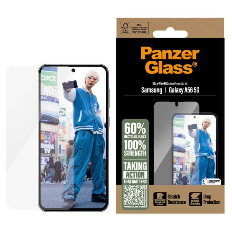 PanzerGlass Ultra-Wide Fit Screenprotector incl. applicator Samsung Galaxy A56 - Afbeelding 4