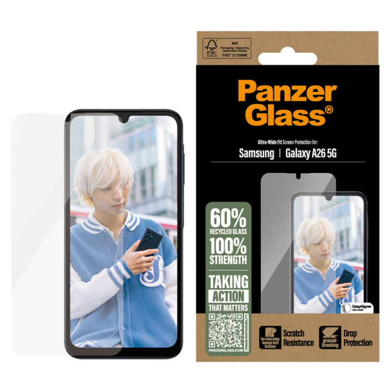 PanzerGlass Ultra-Wide Fit Screenprotector incl. applicator Samsung Galaxy A26 - Afbeelding 4