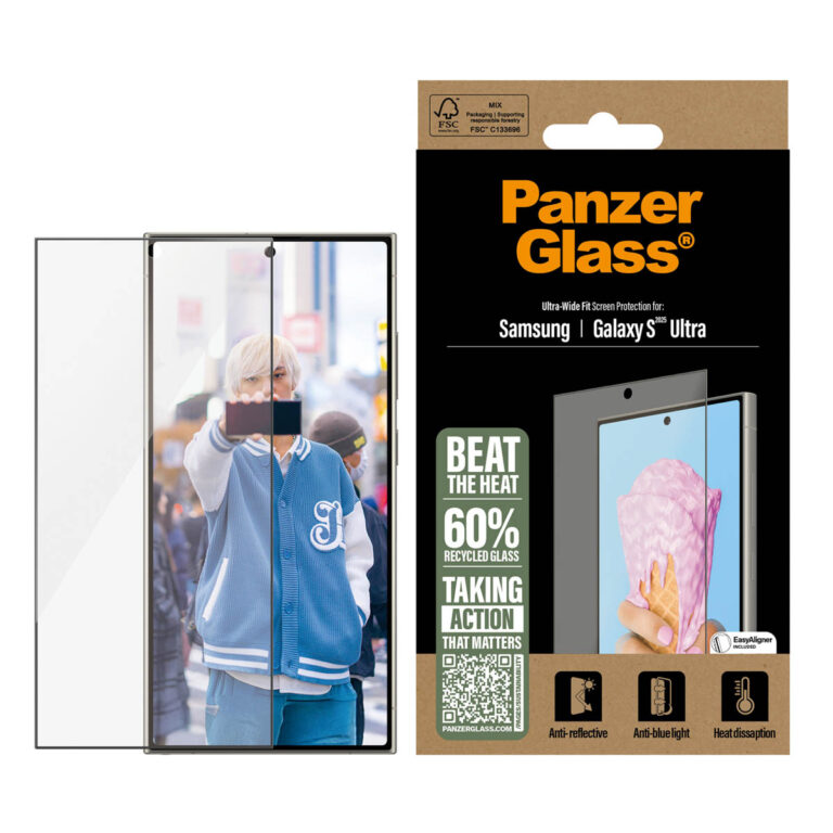 PanzerGlass All-in-One Ultra-Wide Fit Anti-Bacterial Screenprotector Samsung Galaxy S25 Ultra - Afbeelding 2