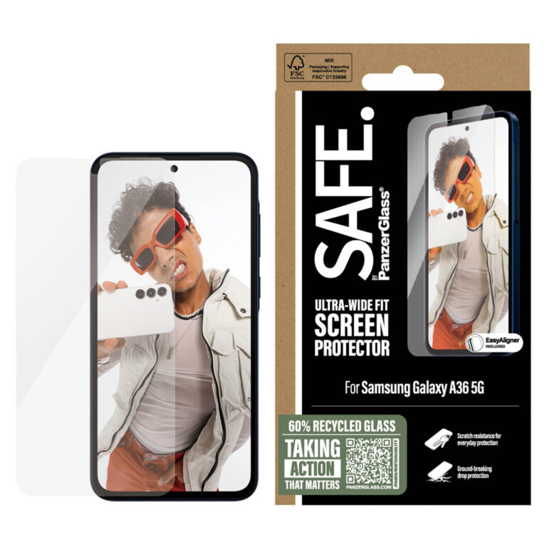 SAFE by PanzerGlass Ultra-Wide Fit Screenprotector incl. applicator Samsung Galaxy A36 - Afbeelding 3