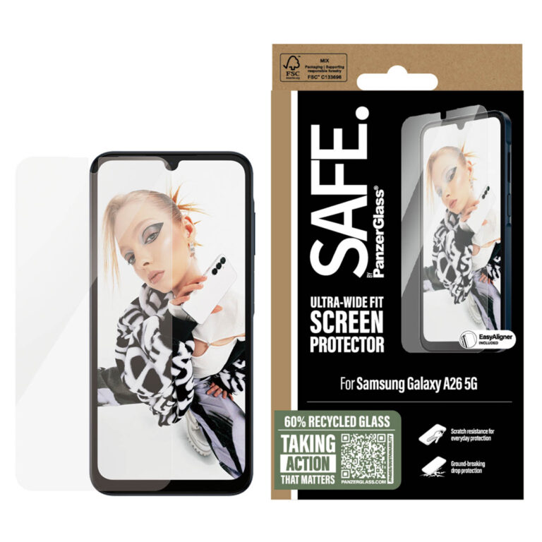 SAFE by PanzerGlass Ultra-Wide Fit Screenprotector incl. applicator Samsung Galaxy A26 - Afbeelding 4