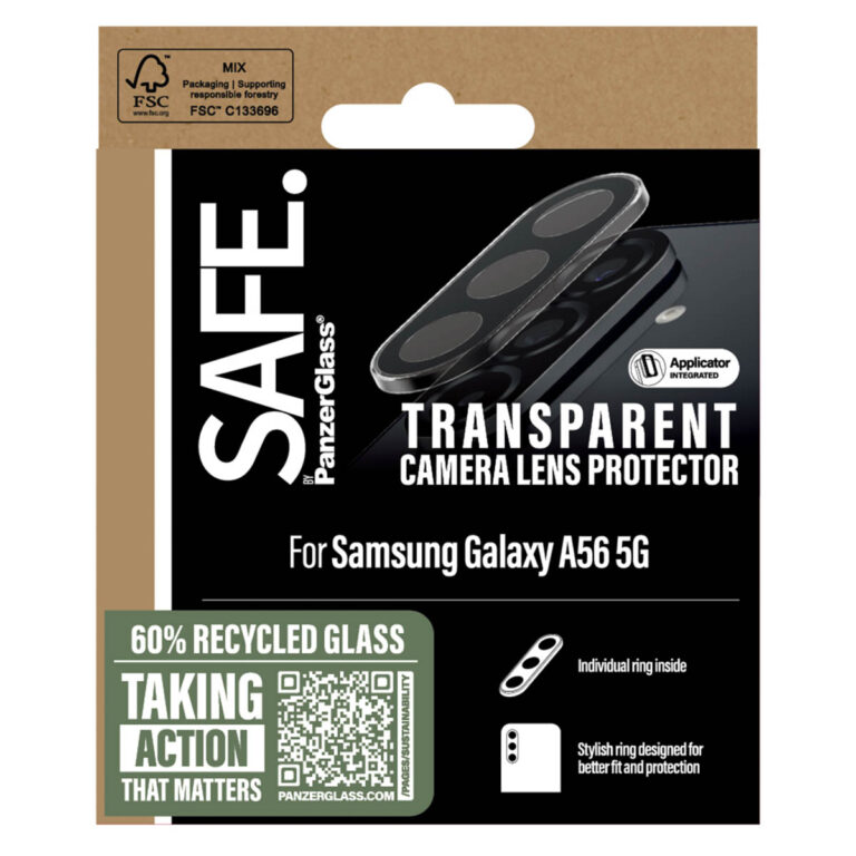 SAFE by PanzerGlass Camera Lens Protector Transparent Samsung Galaxy new A55 5G - Afbeelding 2