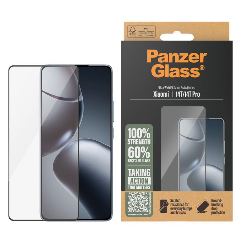 PanzerGlass Ultra-Wide Fit Anti-Bacterial Screenprotector Xiaomi 14T Pro - Afbeelding 4