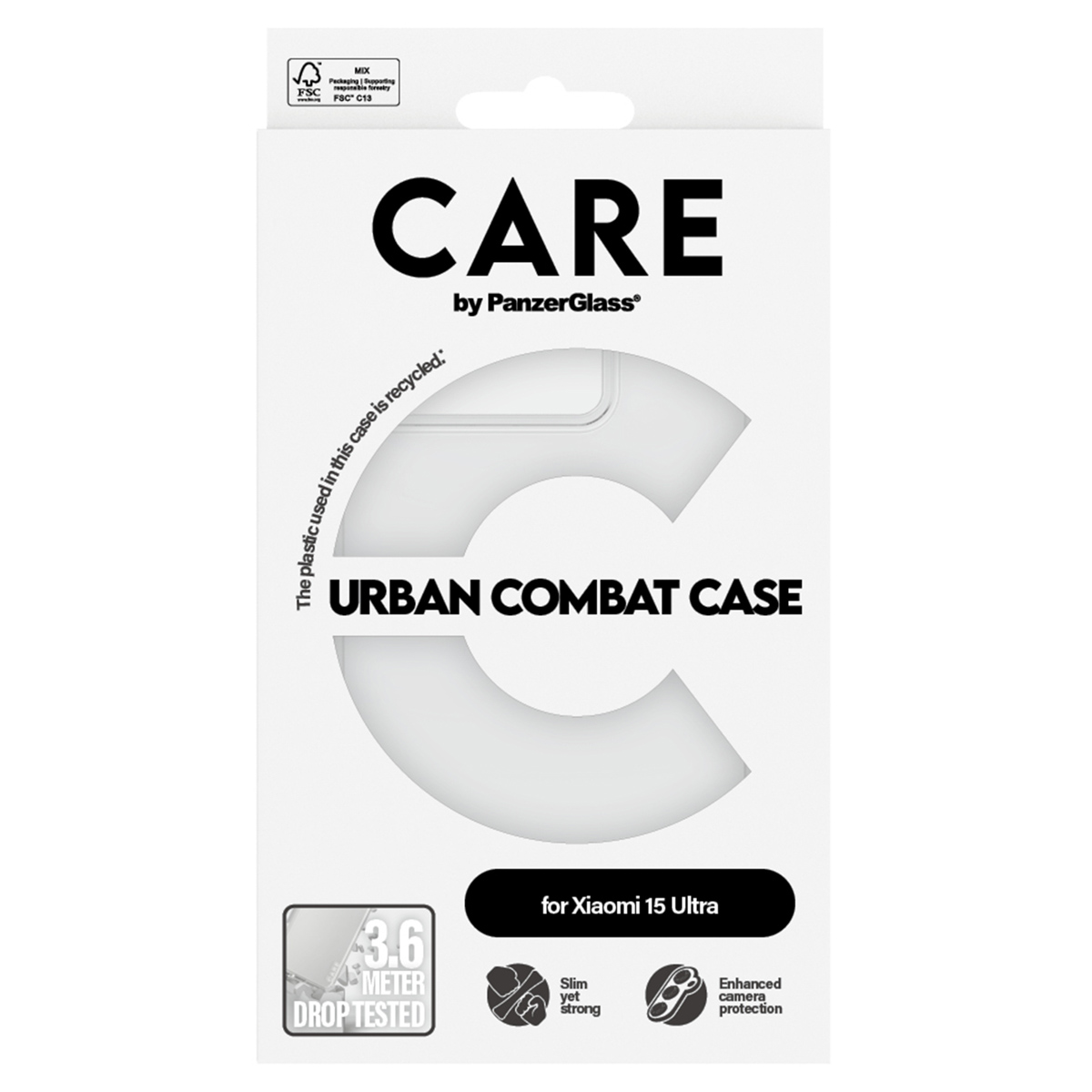 CARE by PanzerGlass Urban Combat Case Xiaomi 15 Ultra - Clear - Afbeelding 3