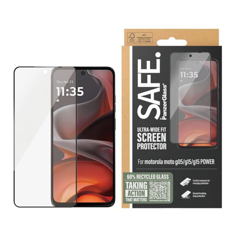 SAFE by PanzerGlass Ultra-Wide Fit Screenprotector Motorola Moto G05 / Moto G15 (Power) - Afbeelding 3