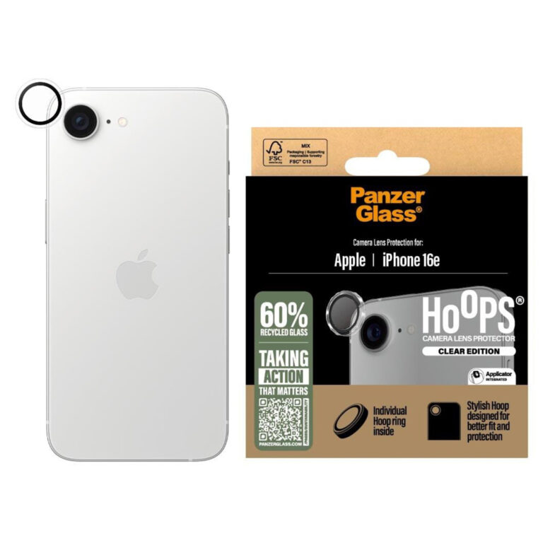 PanzerGlass Camera Protector Hoops Apple iPhone 16e - Transparant - Afbeelding 4