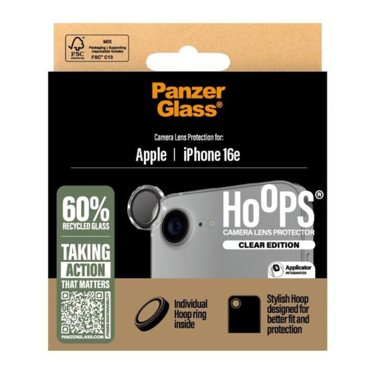 PanzerGlass Camera Protector Hoops Apple iPhone 16e - Transparant - Afbeelding 3