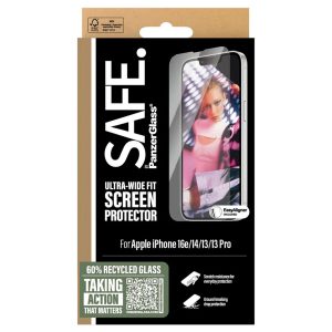SAFE by PanzerGlass Ultra-Wide Fit Screenprotector incl. applicator Apple iPhone 13 / 13 Pro / 14 / 16e