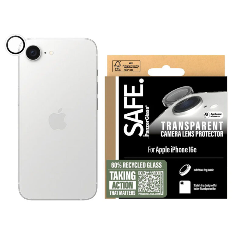SAFE by PanzerGlass Camera Lens Protector Apple iPhone 16e - Transparant - Afbeelding 4