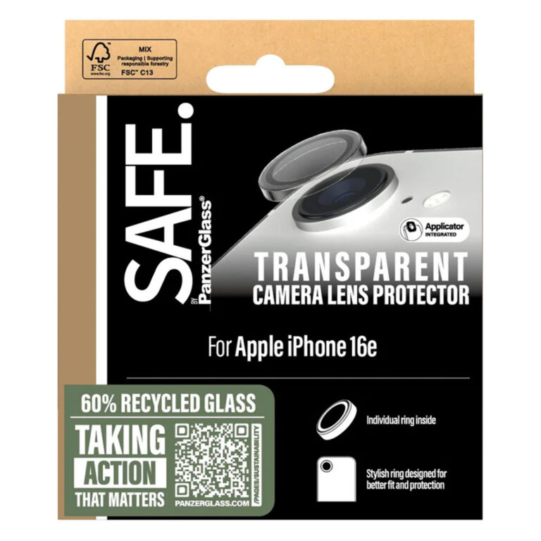 SAFE by PanzerGlass Camera Lens Protector Apple iPhone 16e - Transparant - Afbeelding 3