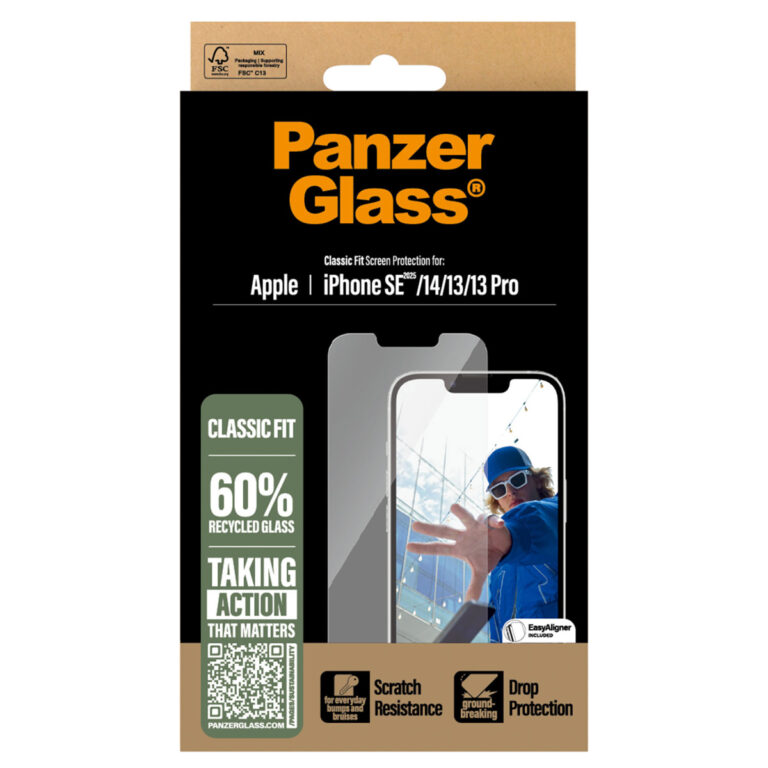 PanzerGlass Anti-Bacterial Screenprotector Apple iPhone 16e