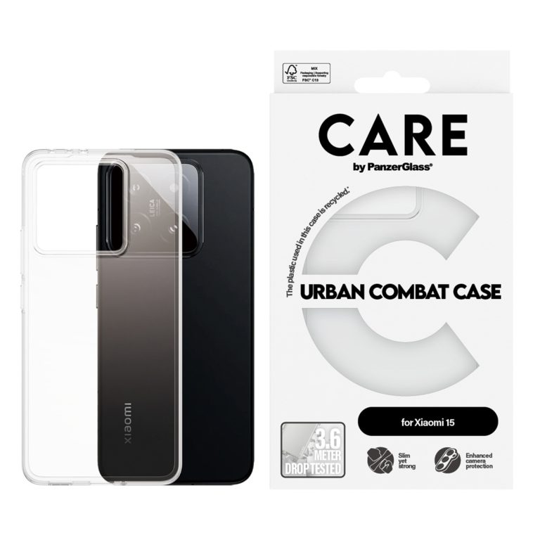 CARE by PanzerGlass Urban Combat Case Xiaomi 15 - Clear - Afbeelding 3