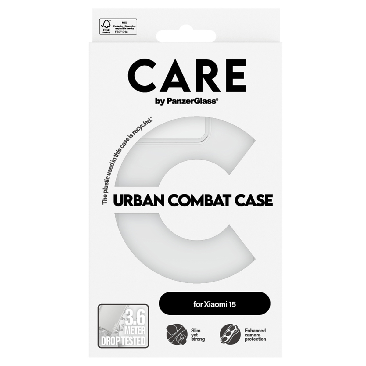 CARE by PanzerGlass Urban Combat Case Xiaomi 15 - Clear - Afbeelding 3
