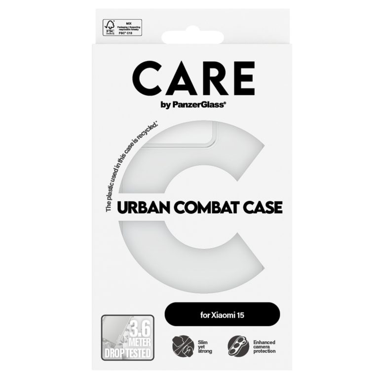CARE by PanzerGlass Urban Combat Case Xiaomi 15 - Clear