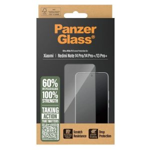 PanzerGlass Ultra-Wide Fit Anti-Bacterial Screenprotector Xiaomi Redmi Note 14 Pro (4G/5G) / 14 Pro Plus / 13 Pro Plus