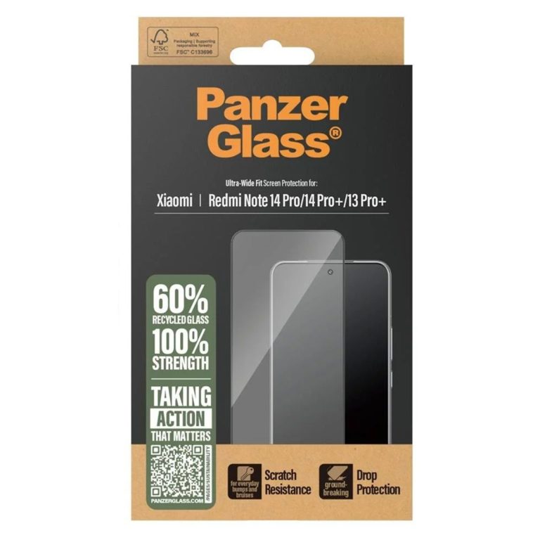 PanzerGlass Ultra-Wide Fit Anti-Bacterial Screenprotector Xiaomi Redmi Note 14 Pro (4G/5G) / 14 Pro Plus / 13 Pro Plus - Afbeelding 2