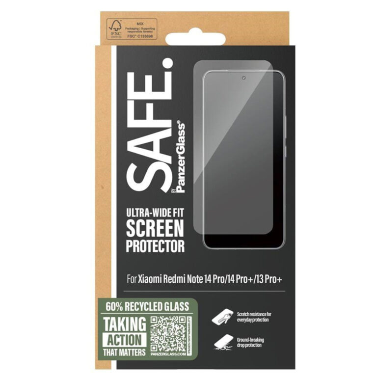 SAFE by PanzerGlass Ultra-Wide Fit Screenprotector incl. applicator voor de Xiaomi Redmi Note 14 Pro (Plus) (5G) / 13 Pro Plus (5G) - Afbeelding 2
