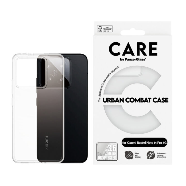 CARE by PanzerGlass Urban Combat Case MagSafe Xiaomi Redmi Note 14 Pro 4G / 5G / 14 Plus 5G  - Transparant - Afbeelding 2