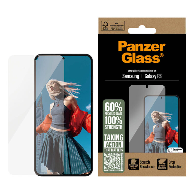 PanzerGlass Ultra-Wide Fit Anti-Bacterial Screenprotector Samsung Galaxy S25 Edge - Afbeelding 2