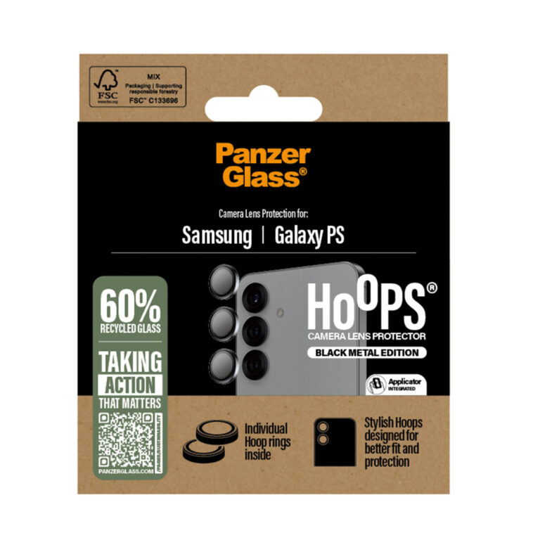 PanzerGlass Camera Protector Hoops Samsung Galaxy S25 Edge - Zwart - Afbeelding 2