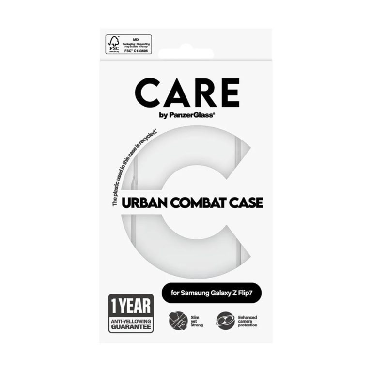 CARE by PanzerGlass Urban Combat Case Samsung Galaxy Z Flip 7 - Transparant - Afbeelding 4