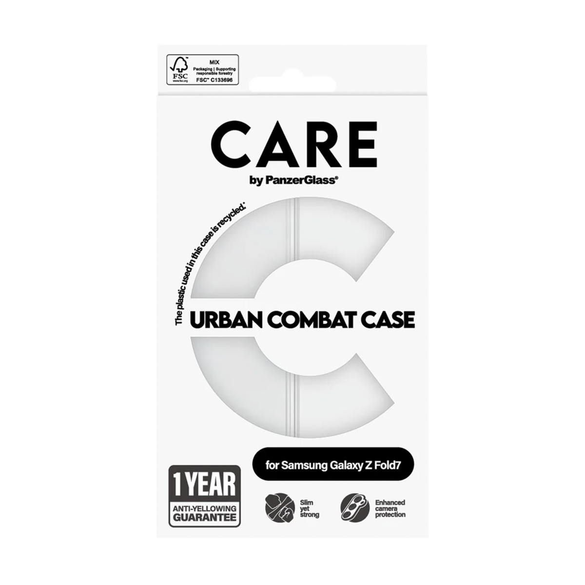 CARE by PanzerGlass Urban Combat Case Samsung Galaxy Z Fold 7 - Transparant - Afbeelding 4