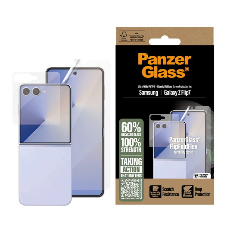PanzerGlass Screenprotector Glass & Film Samsung Galaxy Z Flip 7 - Afbeelding 3
