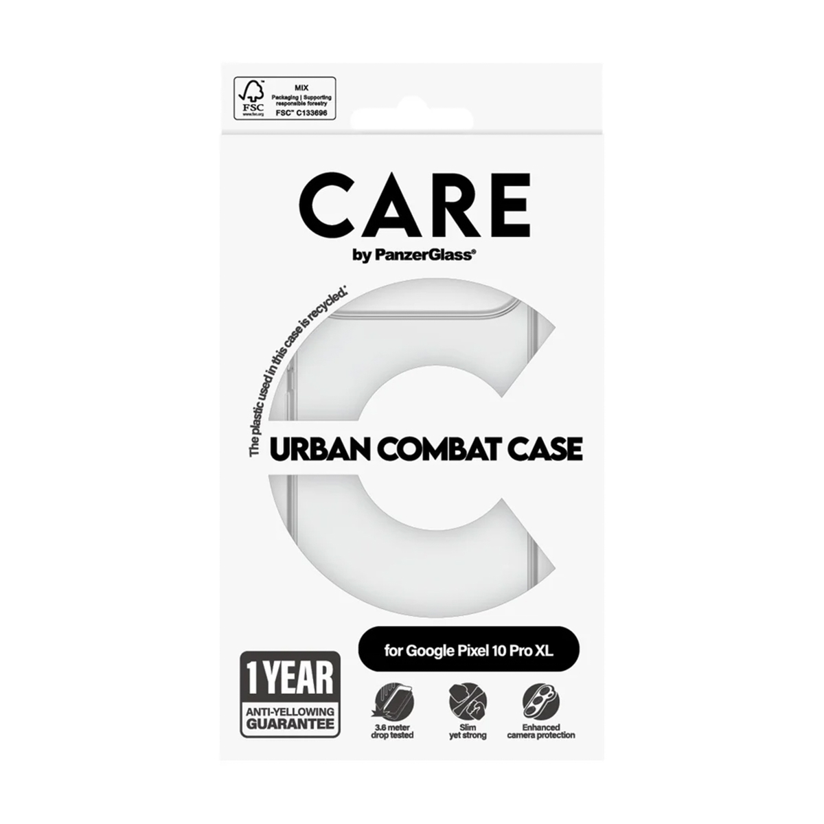 CARE by PanzerGlass Urban Combat Case Google Pixel 10 Pro XL - Clear - Afbeelding 4