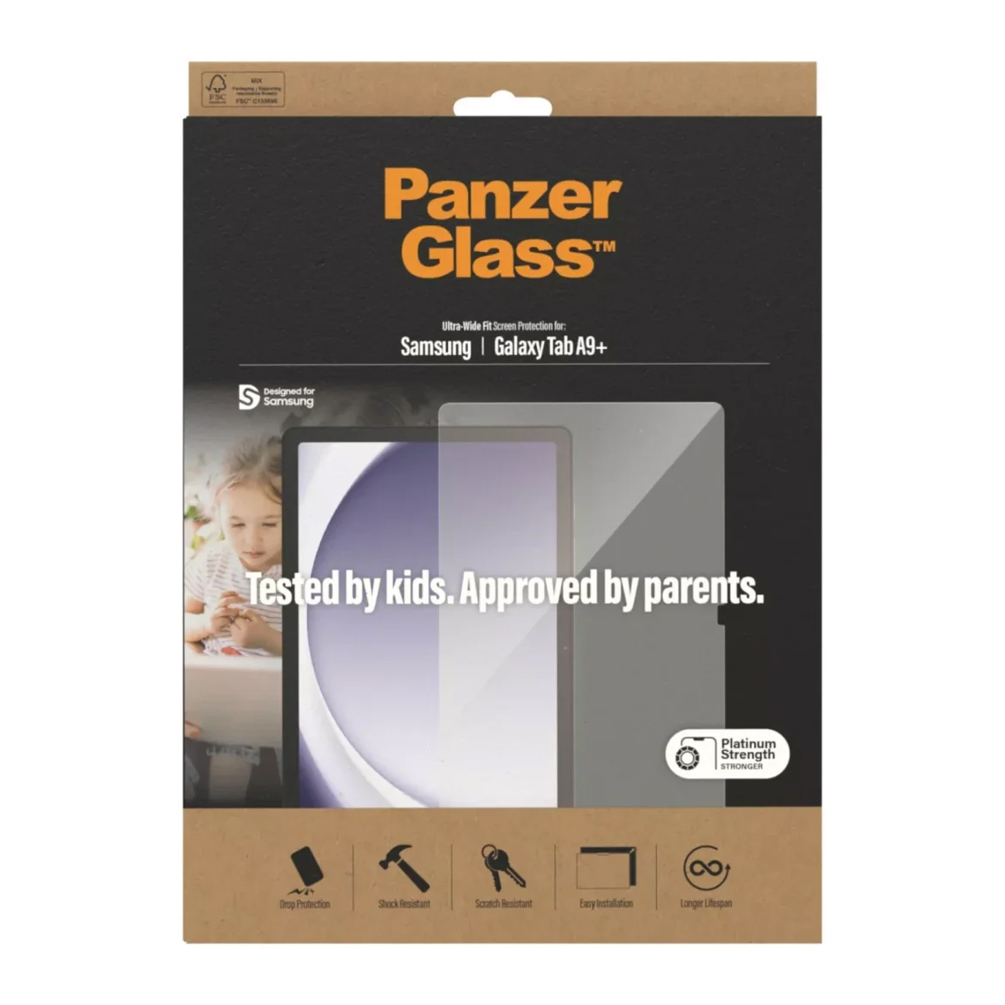 PanzerGlass Ultra Wide Fit Screenprotector Samsung Galaxy Tab A11 Plus - Afbeelding 4