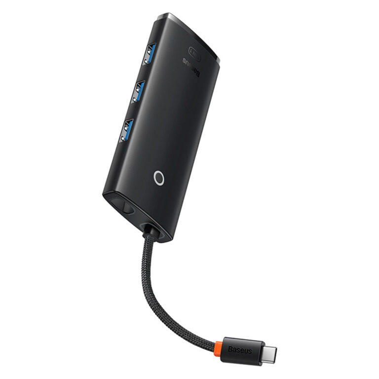 Baseus Lite 5-in-1 USB-C Hub - 4K HD - 100 Watt opladen - Docking station - Zwart - Afbeelding 9