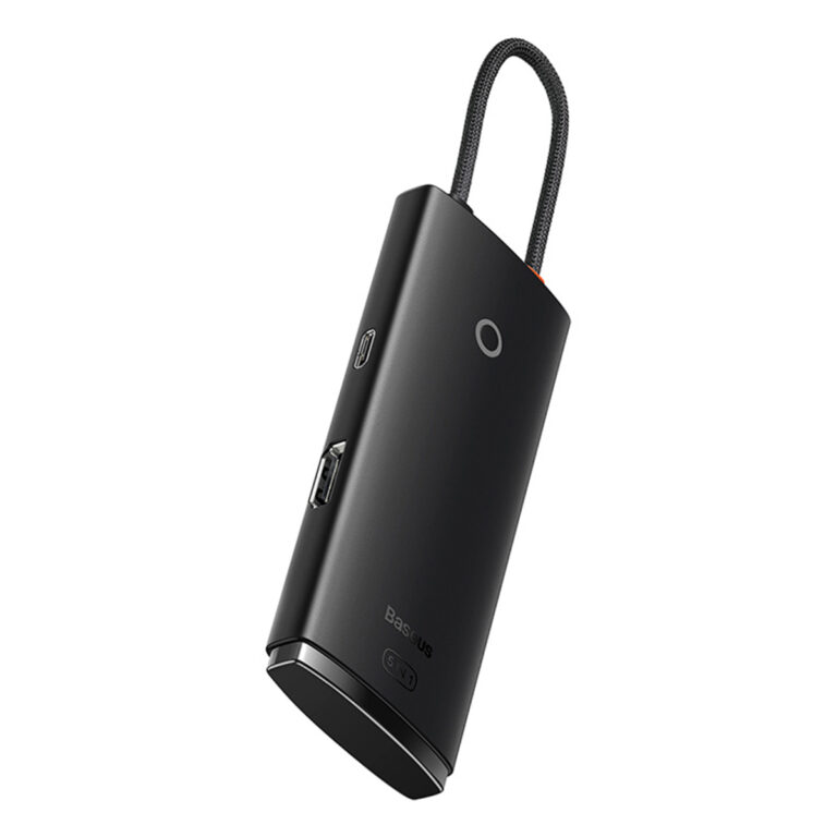Baseus Lite 5-in-1 USB-C Hub - 4K HD - 100 Watt opladen - Docking station - Zwart - Afbeelding 2